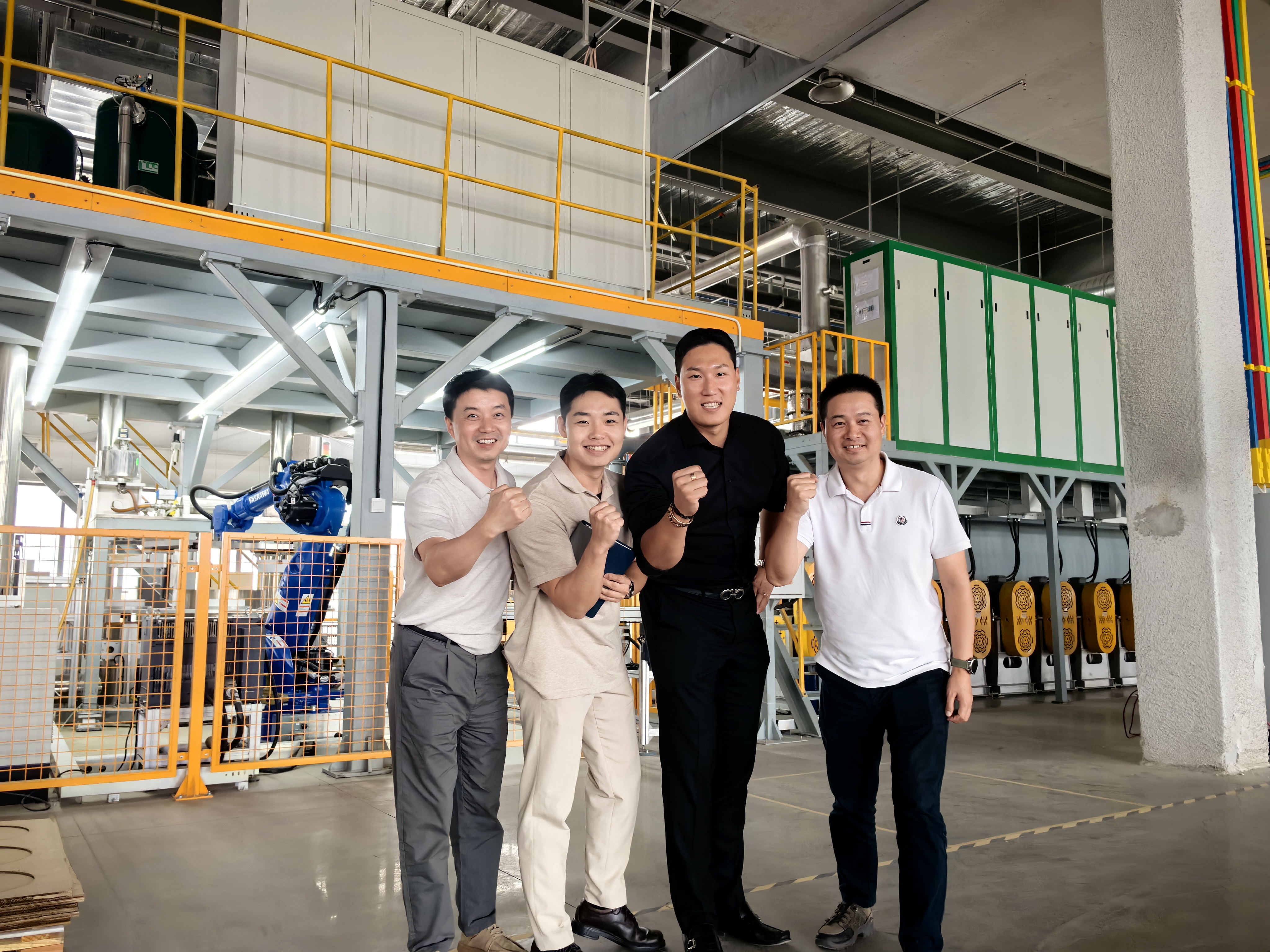 Korean Clients Visit Our Catalyst Plant for Diesel Generator Exhaust System