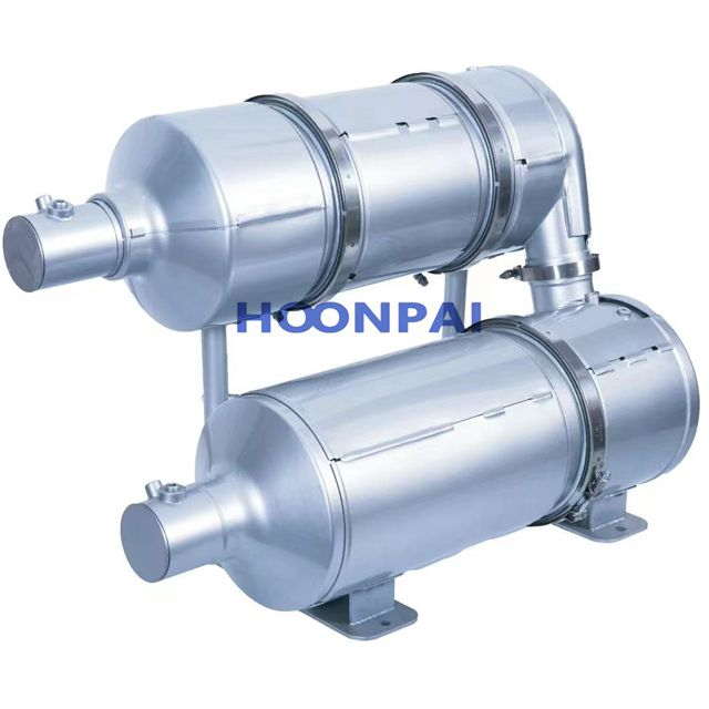 High Performance Exhaust Dpf+DOC Filter Catalytic Converter for Diesel Engine Generator Set
