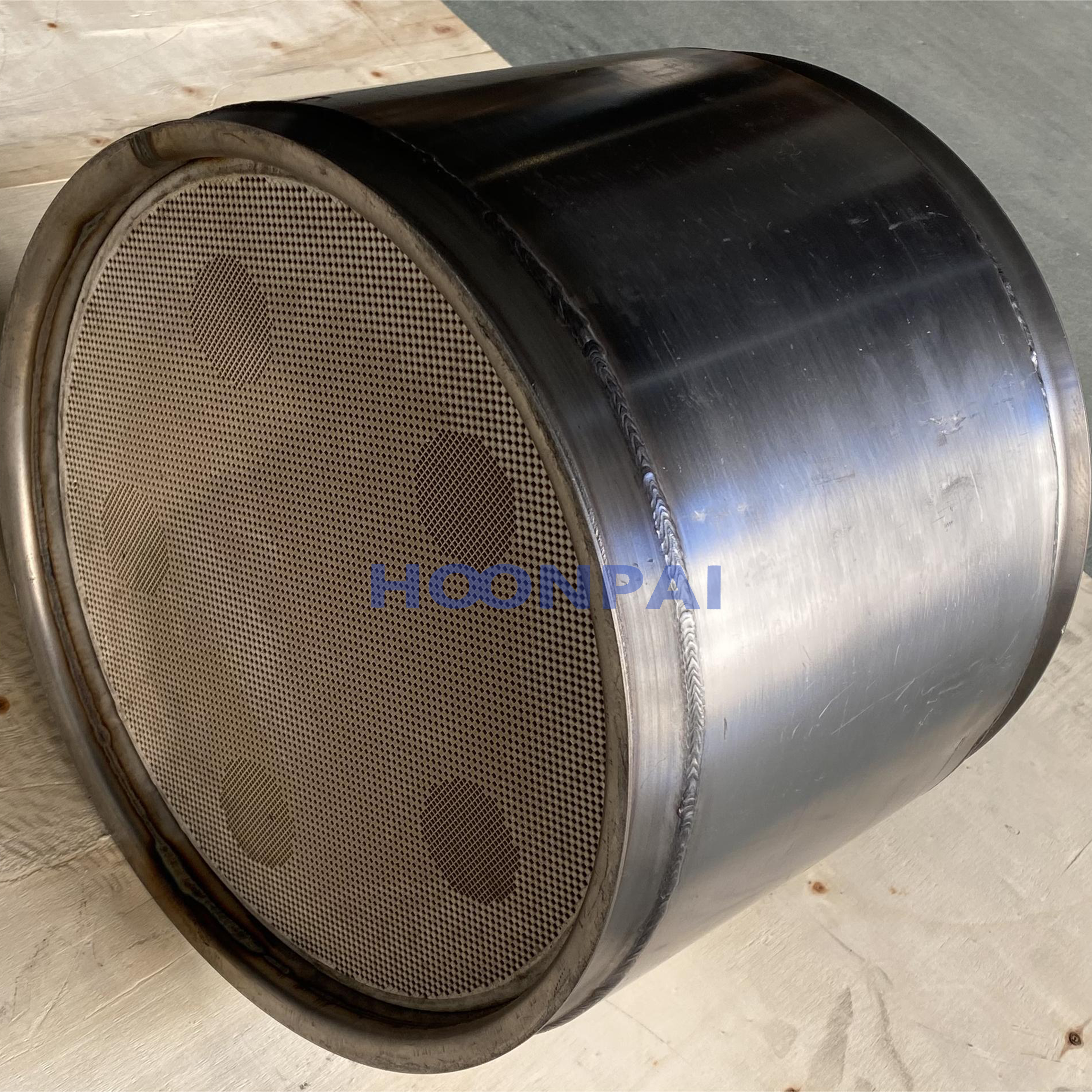Auto Parts Custom Dpf System Exhaust Filter Muffler Ceramic Honeycomb Catalytic Converter Diesel Particulate Filter