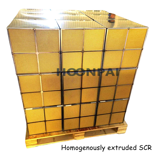 Euro6 NOx Extruded Honeycomb Catalyst Homogenously extruded SCR Selective Catalyst Reduction System for Industrial or Marine Ship