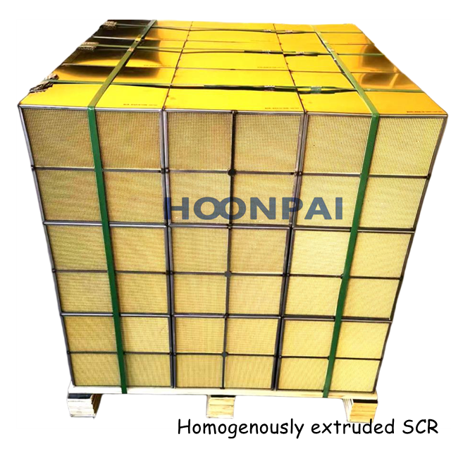 Customized Catalytic Converter and Homogenously extruded SCR selective catalytic reduction Catalyst Converter Filter with Metal Shell